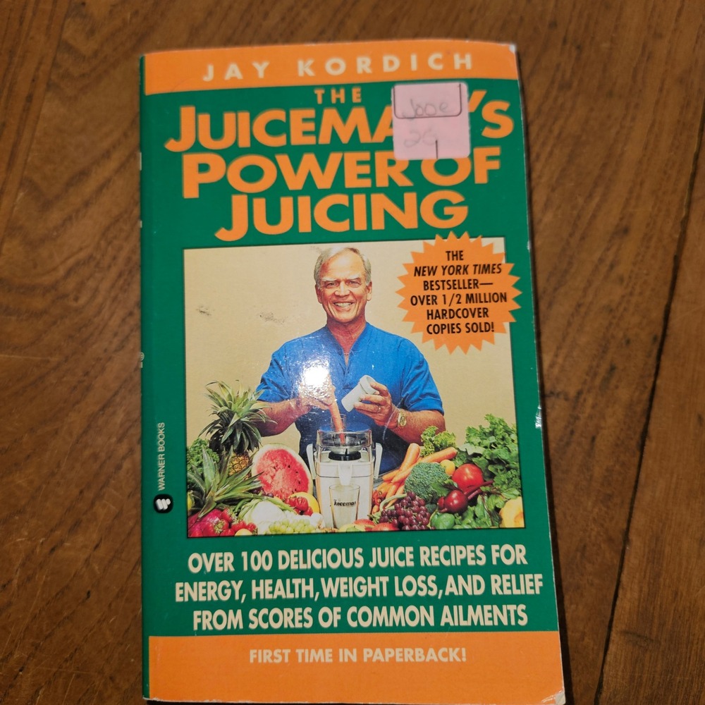 The Juiceman's Power of Juicing Jay Kordich Book Diet Health Recipes Vintage